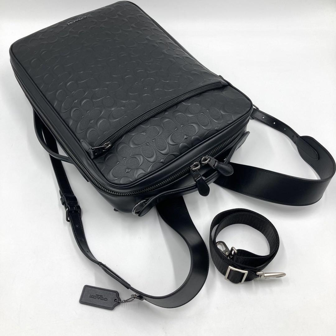 未使用級/極美品✨COACH グラハム 3way バックパック ビジネスバッグ黒