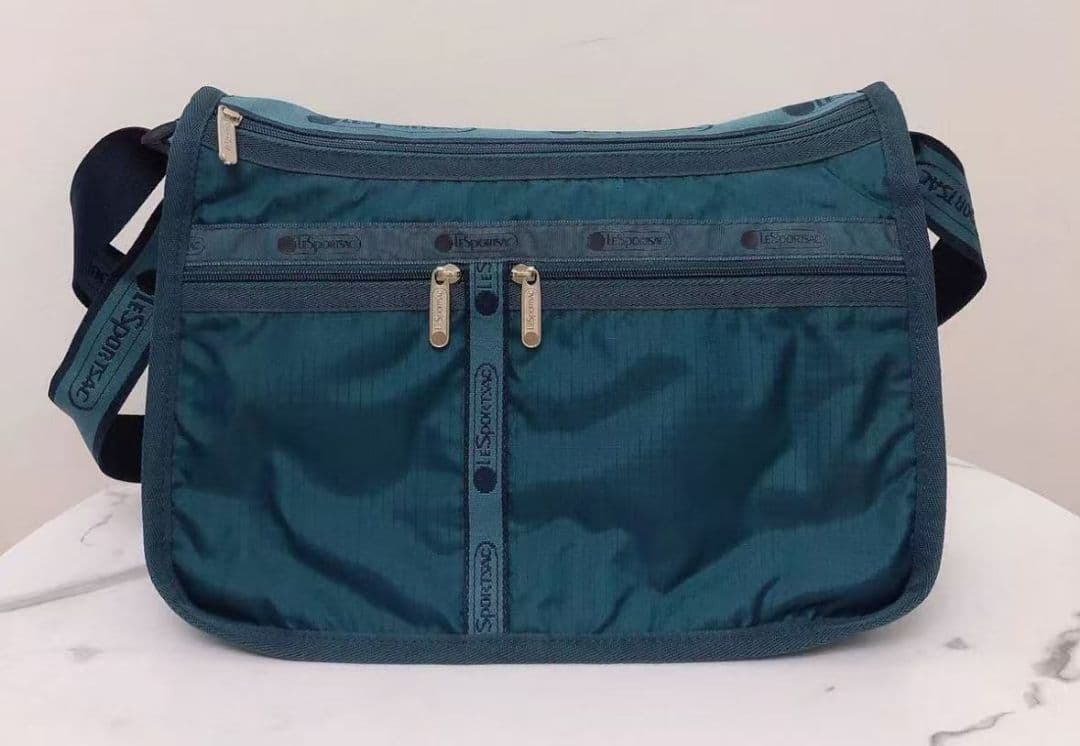 新品　レスポートサック　斜め掛け　ショルダーバッグ　青系　ポーチなし