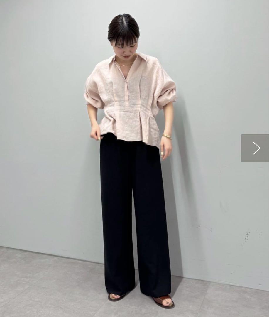 ◎GALLARDAGALANTEガリャルダガランテ◎リネンウエストシェイプシャツ