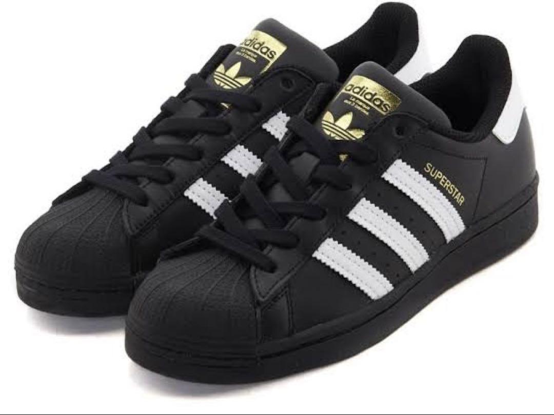adidas SUPERSTAR 24cm スニーカー 白黒 スーパースター