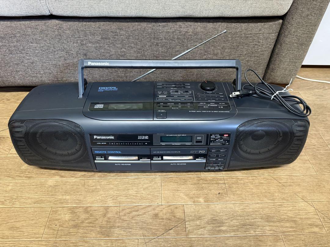ラジオ・コンポ Panasonic dt70 パネライ 希少 Panasonic RX-DT70 動作品 ポータブルステレオ