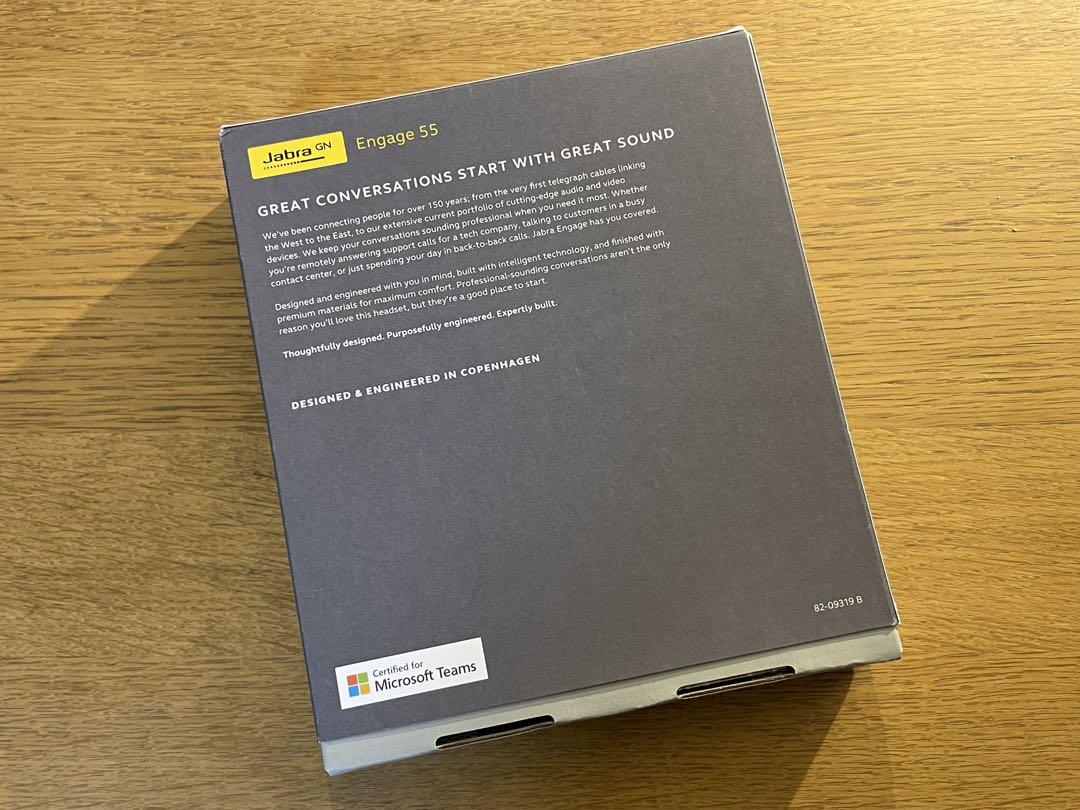 Jabra Engage 55 ワイヤレス ヘッドセット Teams認定