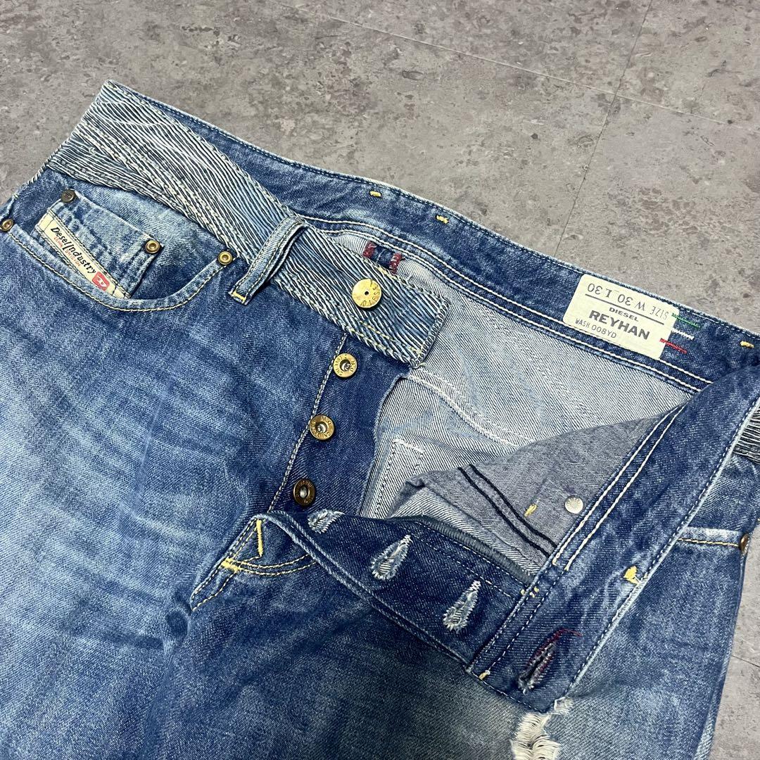 パンツ 00s archive DIESEL flare denim damage