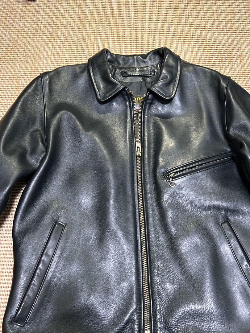 vanson バンソンレザージャケット エンフィールド ENF サイズ38 黒革