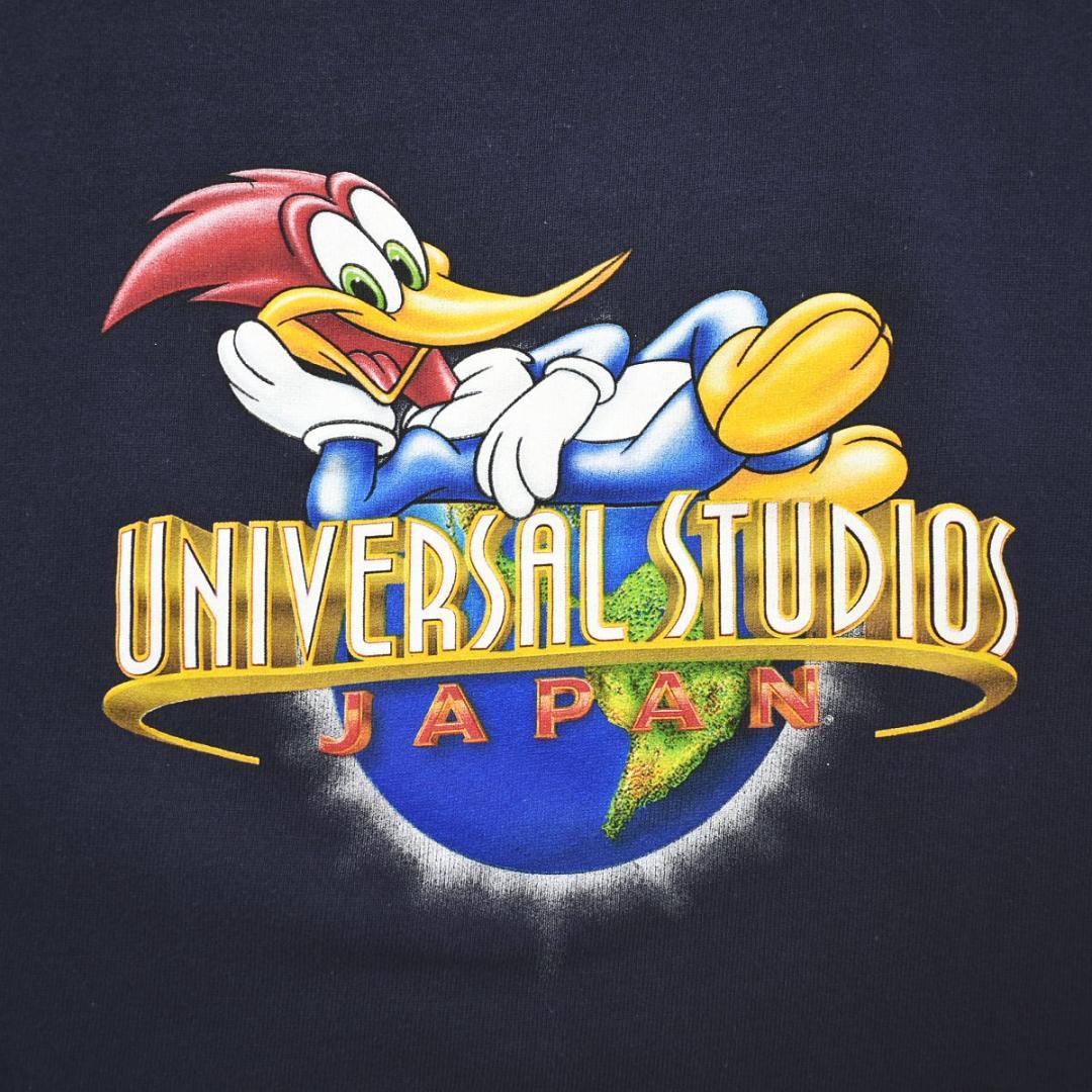 USA製 USJ ウッドペッカー プリント スウェット トレーナー XL ユニバ USA製 USJ ウッドペッカー プリント スウェット トレーナー XL