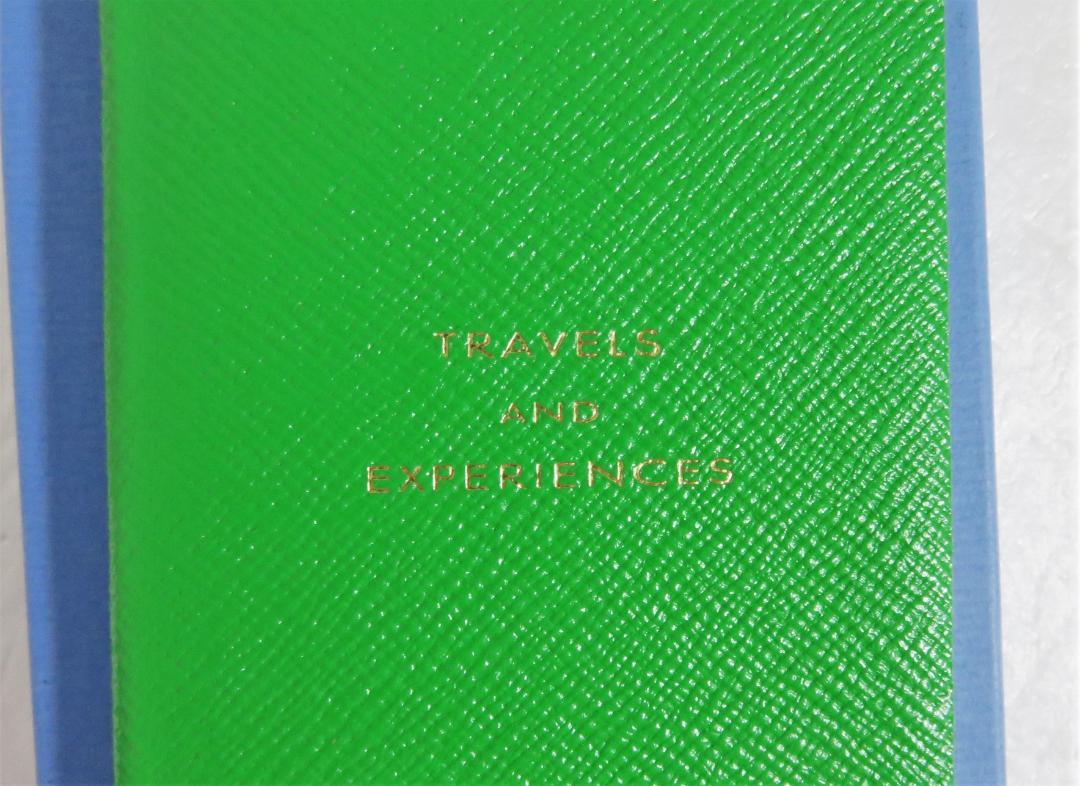 新品 Smythson ノートブック グリーン PANAMA