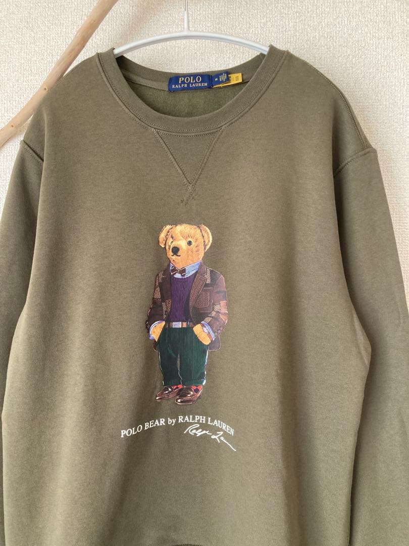 希少 ポロラルフローレン ポロベア スウェット 裏起毛 Mサイズ カーキ 希少 ポロラルフローレン ポロベア スウェット 裏起毛 Mサイズ カーキ