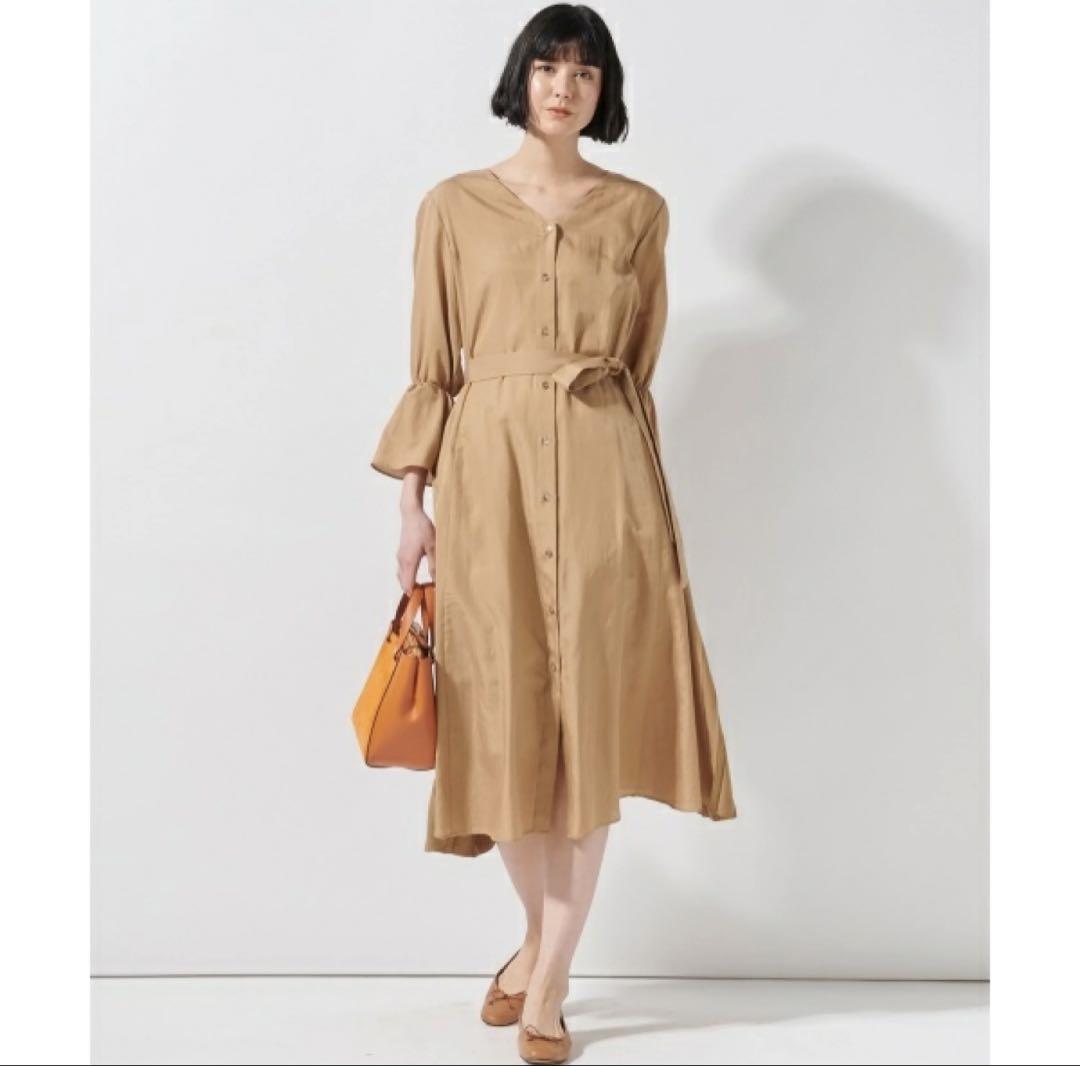 23区 × VERY限定コラボ シルクコットンツイル ワンピース 38