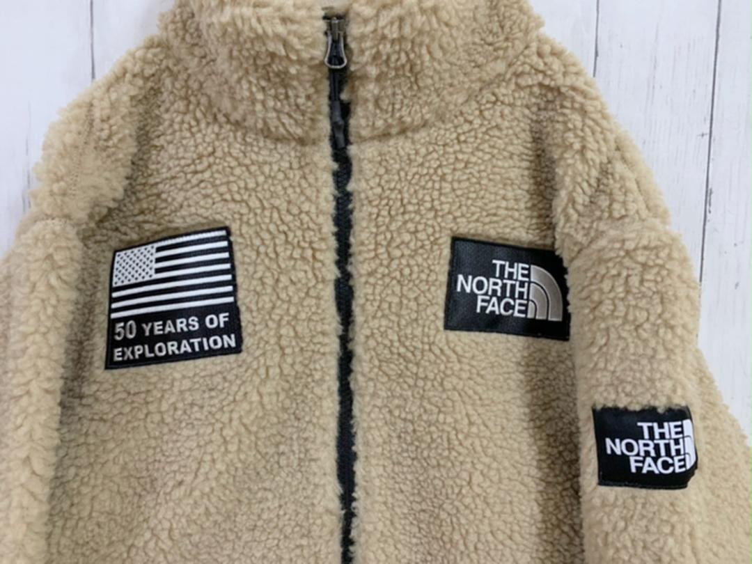 【超新作】 【国内未発売】ノースフェイス ボアブルゾン フリース 刺繍ロゴ - ブルゾン