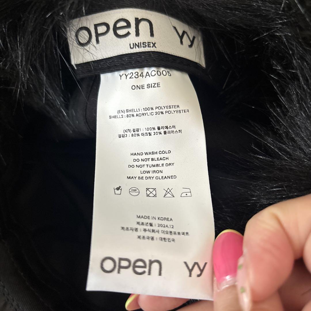 OPEN YY FUR CAP ファーキャップ aespa ニンニン着用 - メルカリ