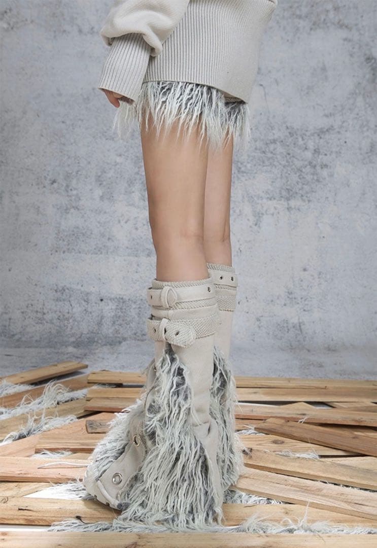 ARIADNAW ファーレッグカバー