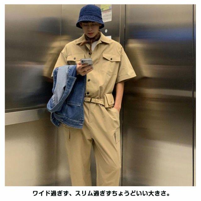 オーバーサイズ カバーオール ワイドパンツ カーゴパンツ 作業服 作業着