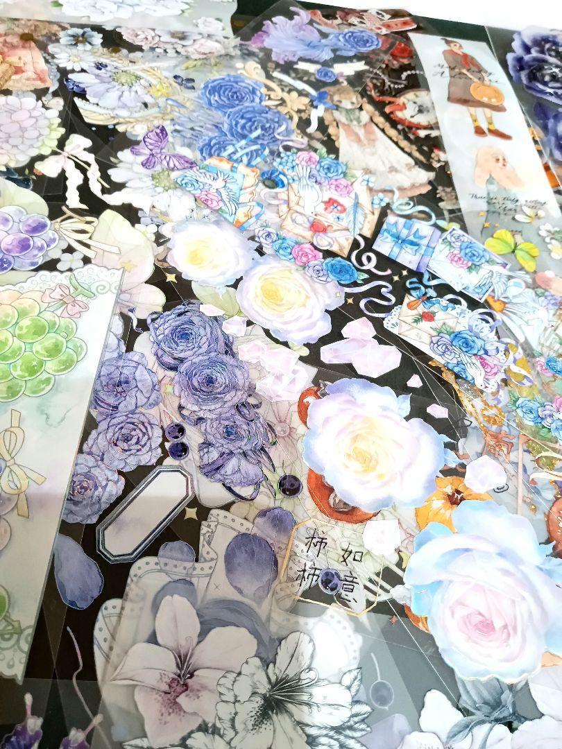 ★5日6日限定価格★海外マステ(PET)☆切売り　大量(約690g) ☆5日6日限定価格☆海外マステ(PET)☆切売り 大量(約690g