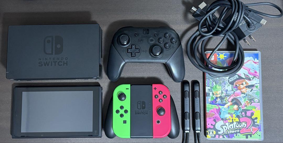 Nintendo Switch 本体 プロコンその他セット Nintendo Switch グレー 本体付属品 プロコンセット 箱 スイッチ