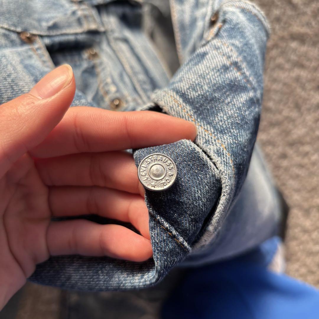 【60s】 Levi's 501 BIGE 後期 足長R ボタン裏6 グランジ
