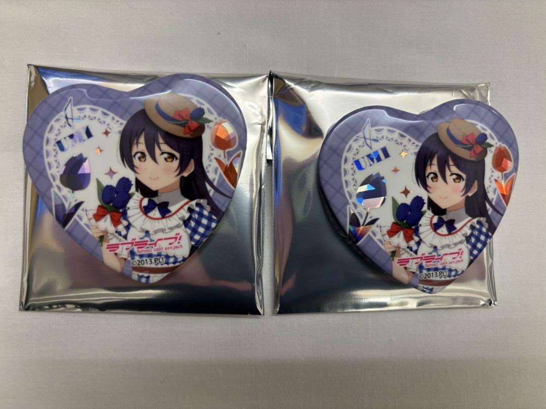 μ's 園田海未 ラブライブ アニメ10年記念 オケコン 缶バッジ