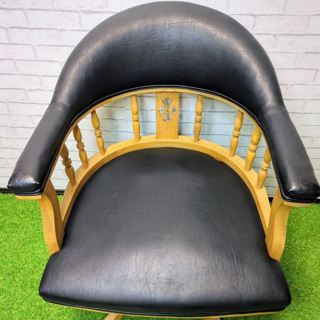 【良品】ドクターチェア　アンティーク　Dr.chair 回転椅子　大正　古木