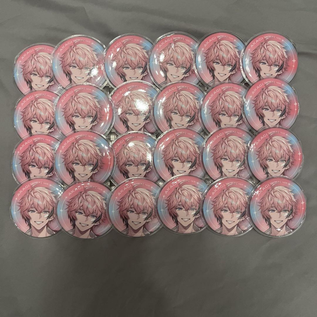 赤城ウェン　ハーフアニバーサリー　缶バッジ 今月廃棄】にじさんじ 赤城ウェン ハーフアニバーサリー 缶