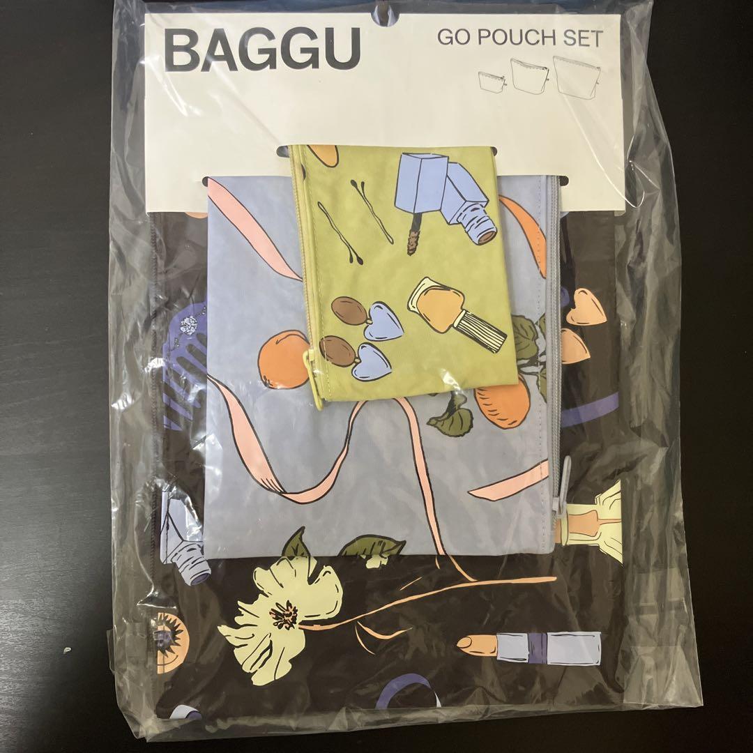 2025新作BAGGU バグゥ新品FLAT POUCH SET ポーチ3点