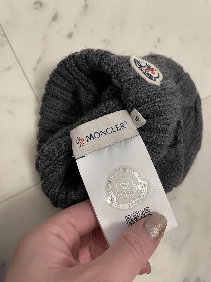 MONCLER ニット帽 グレー　ベビー