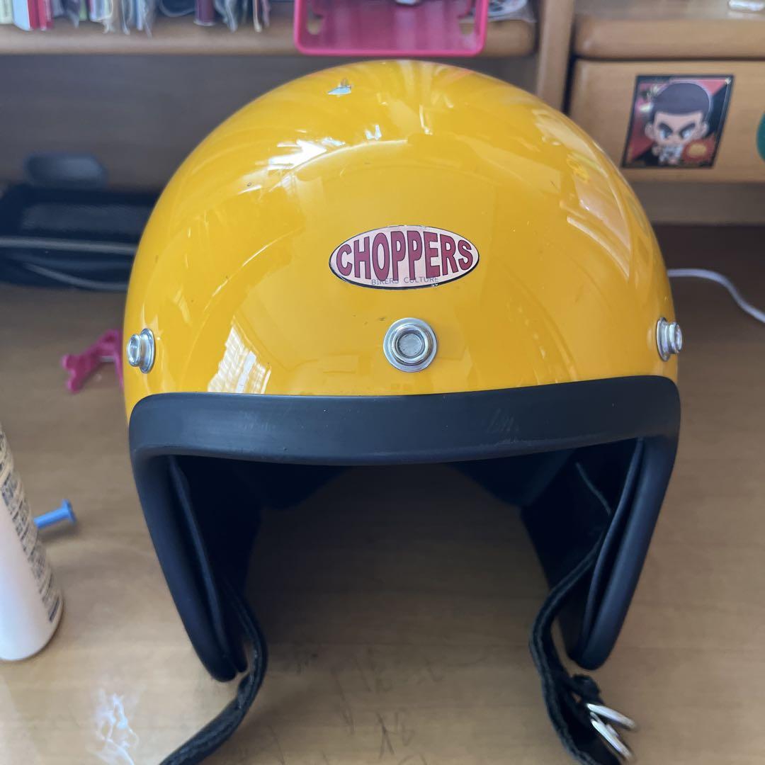 CHOPPERS イエロー ジェットヘルメット