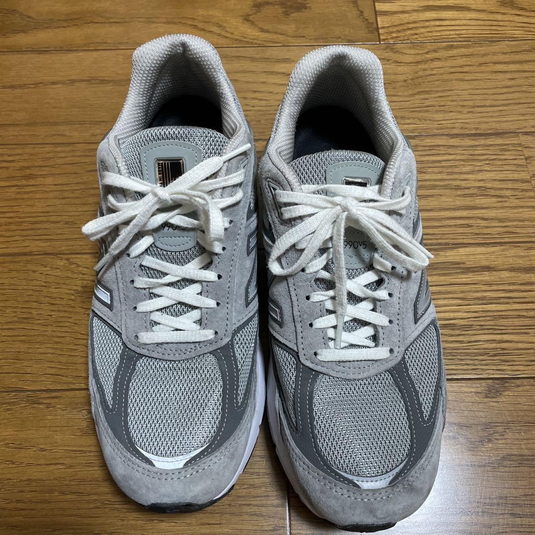 New Balance M990 v5 グレー スニーカー