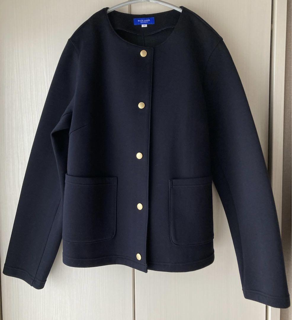 新品 ブルーレーベルクレストブリッジ ノーカラージャケット 38 お値下げ❣️新品 ブルーレーベルクレストブリッジ ノーカラー