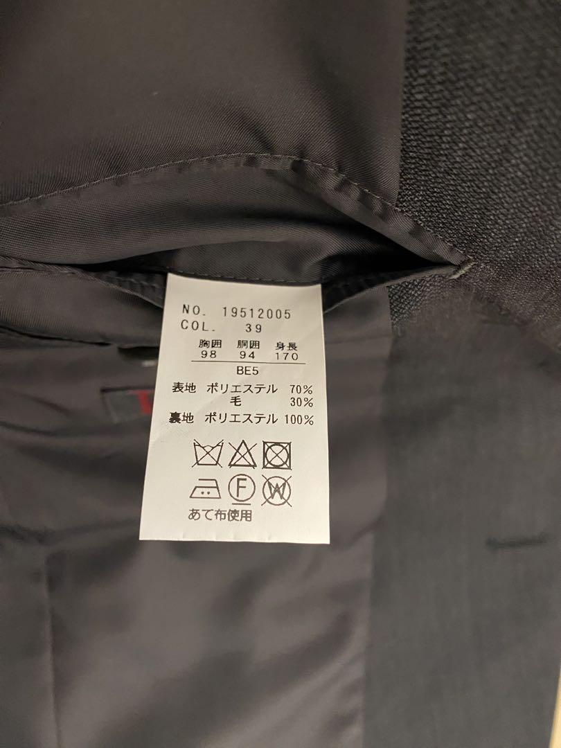 青山×RITORNO スーツ上下セットアップ　BE5 グレー