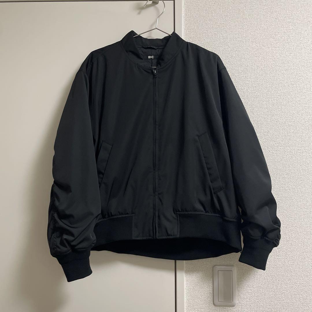 ユニクロ　ボマージャケット　ブラックXXL ユニクロC ボマージャケット XXL ブラック
