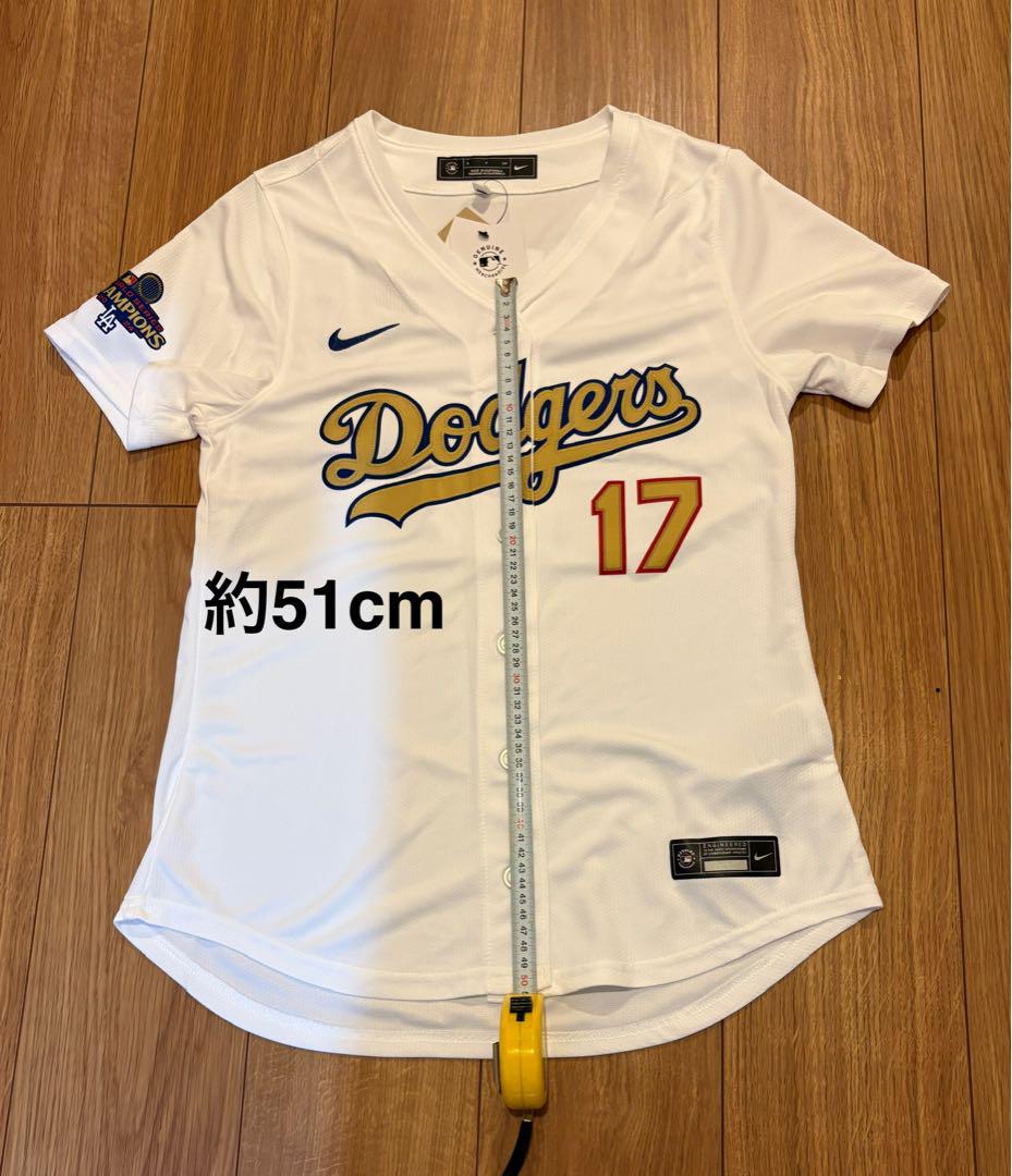 ［新品］大谷翔平 Dodgers 公式ゴールドユニフォーム 17（レディースS）