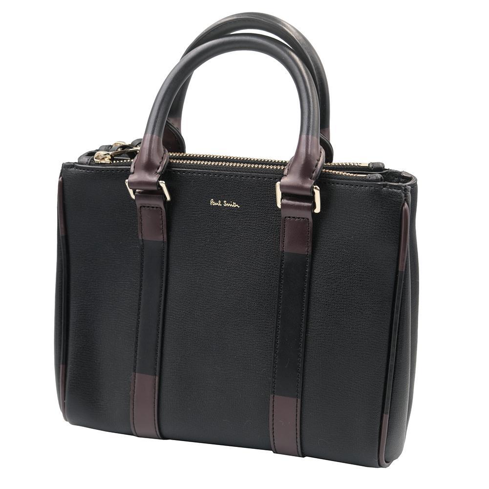 Paul Smith ハンドバッグ 本革 ブラック レディース N99010 Paul Smith ハンドバッグ 本革 ブラック レディース N99010 バッグ