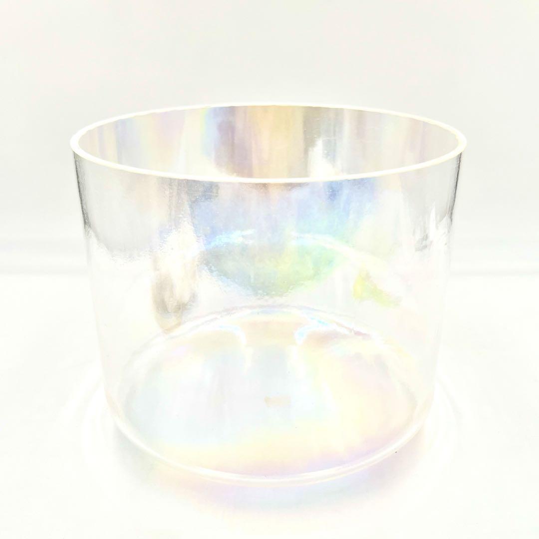 【るみ】クリスタルボウル　 アンドロジナスインディウム Crystal Tones プラチナムボウル クリスタルボウル 9インチ