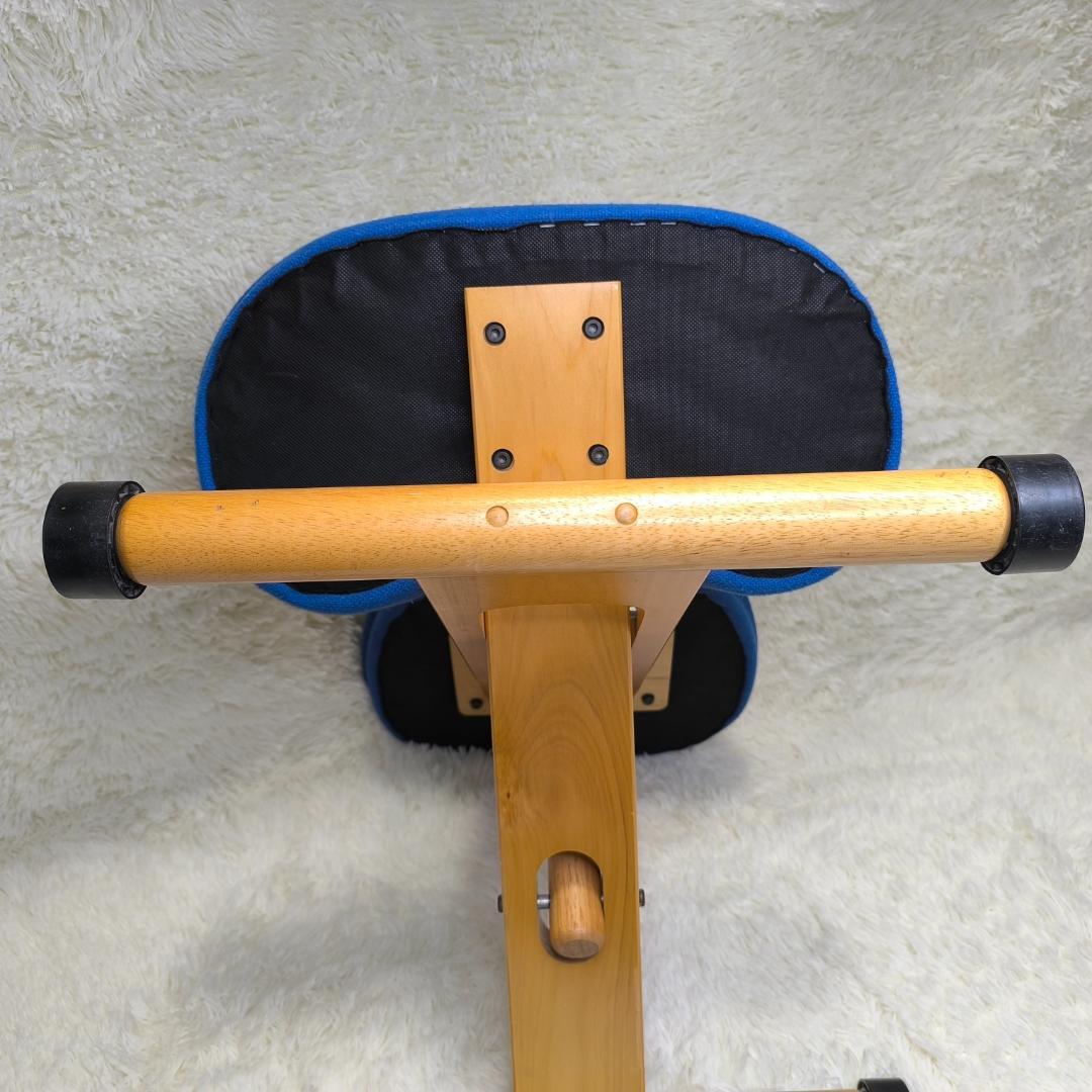 【美品】宮武製作所　プロポーションチェア　姿勢矯正　姿勢がよくなる椅子　イス　青