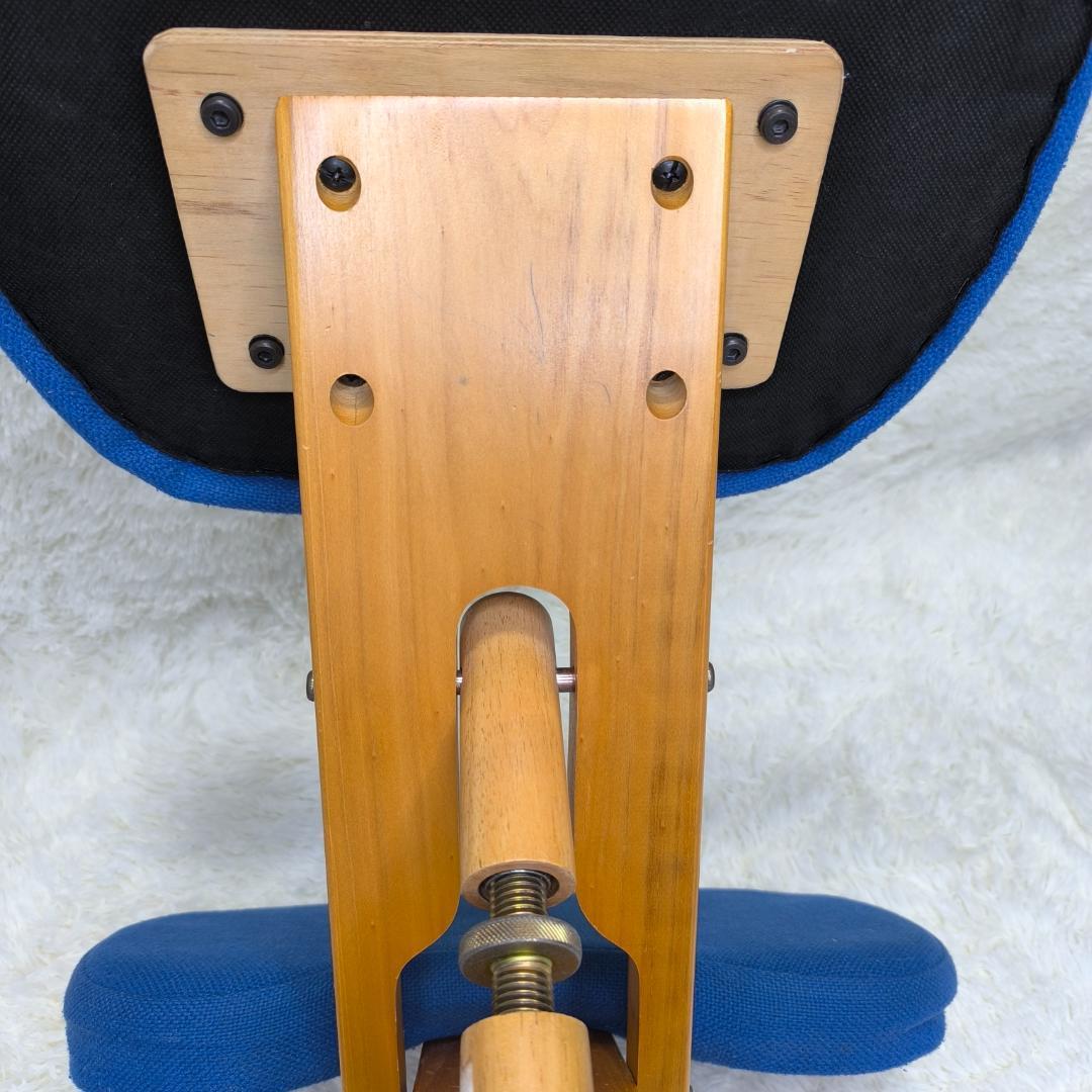 【美品】宮武製作所　プロポーションチェア　姿勢矯正　姿勢がよくなる椅子　イス　青