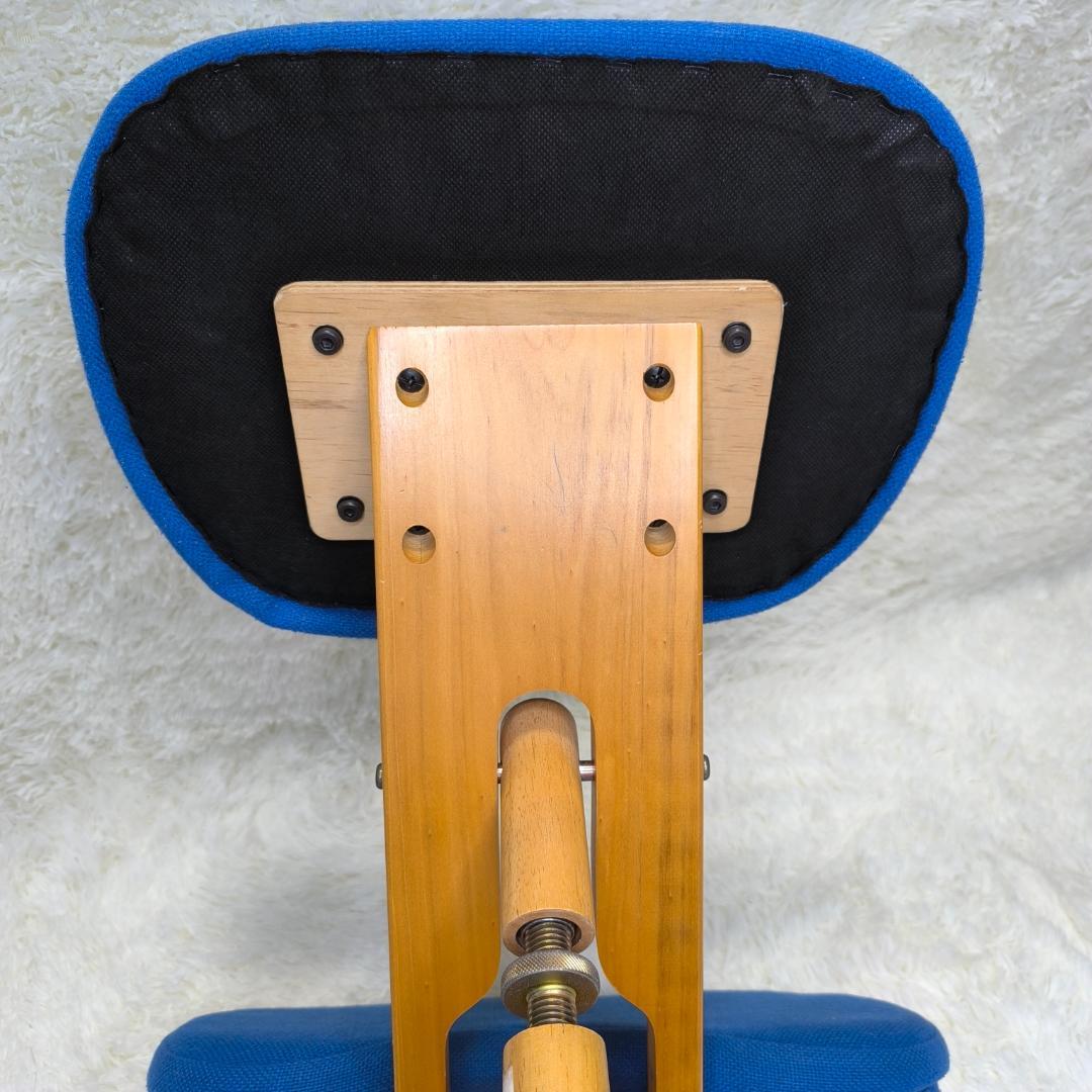 【美品】宮武製作所　プロポーションチェア　姿勢矯正　姿勢がよくなる椅子　イス　青