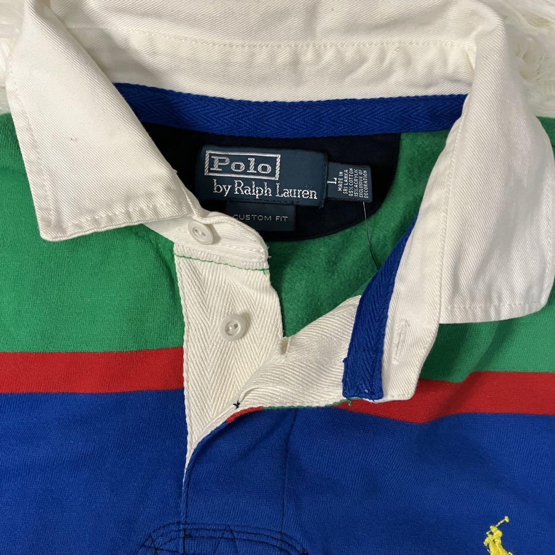 【新品未使用品】タグ付き　POLO メンズ　ラガーシャツ　L
