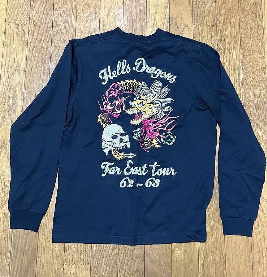 テーラ東洋　Hells Dragons 長袖 スカTシャツ M