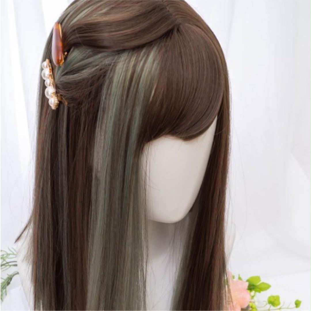 LOCOLOCO ロコロコ ウィッグ ストレート ミディアム ロング ブラウン