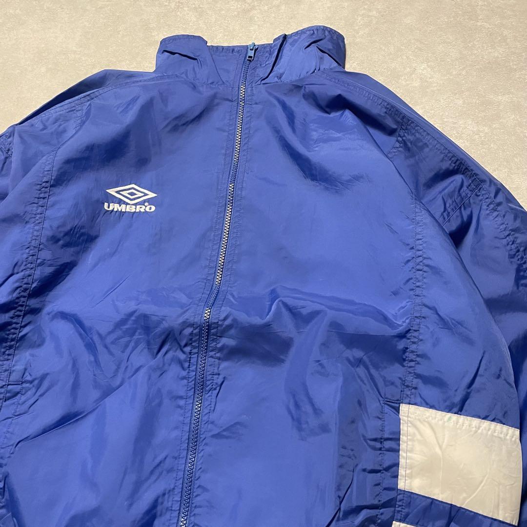 R90s UMBRO ナイロンジャケット アンブロ ブルーウインドブレーカ