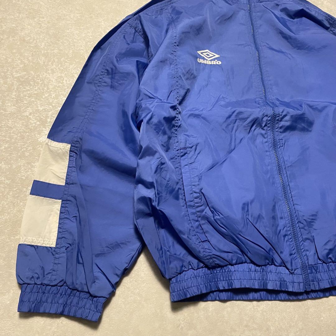 R90s UMBRO ナイロンジャケット アンブロ ブルーウインドブレーカ