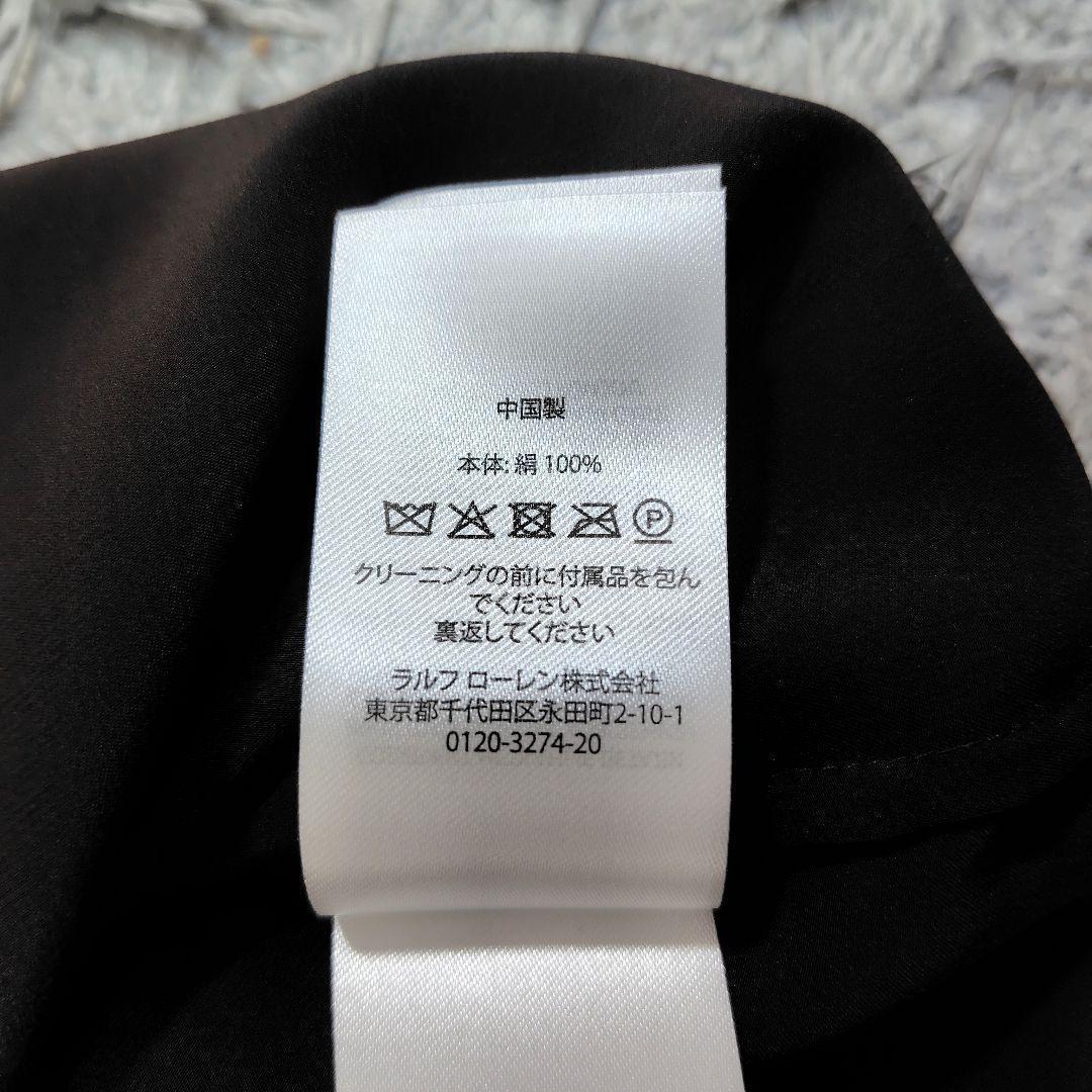 POLO RALPH LAUREN 長袖ブラウス ロング丈 シルク