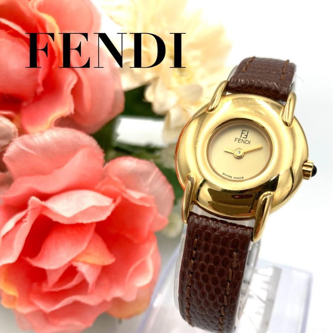 FENDI フェンディ 400L 腕時計 クォーツ 純正ベルト 稼働品