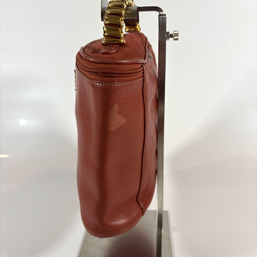 【10％OFF】 ベラスケス ロエベ ハンドバッグ 美品 レザー オレンジ バッグ
