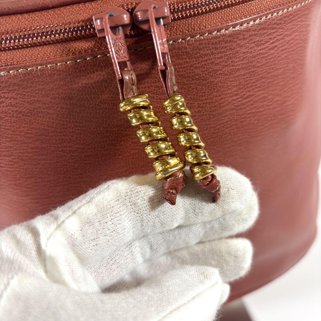 LOEWE ベラスケス オレンジレザー ハンドバッグ