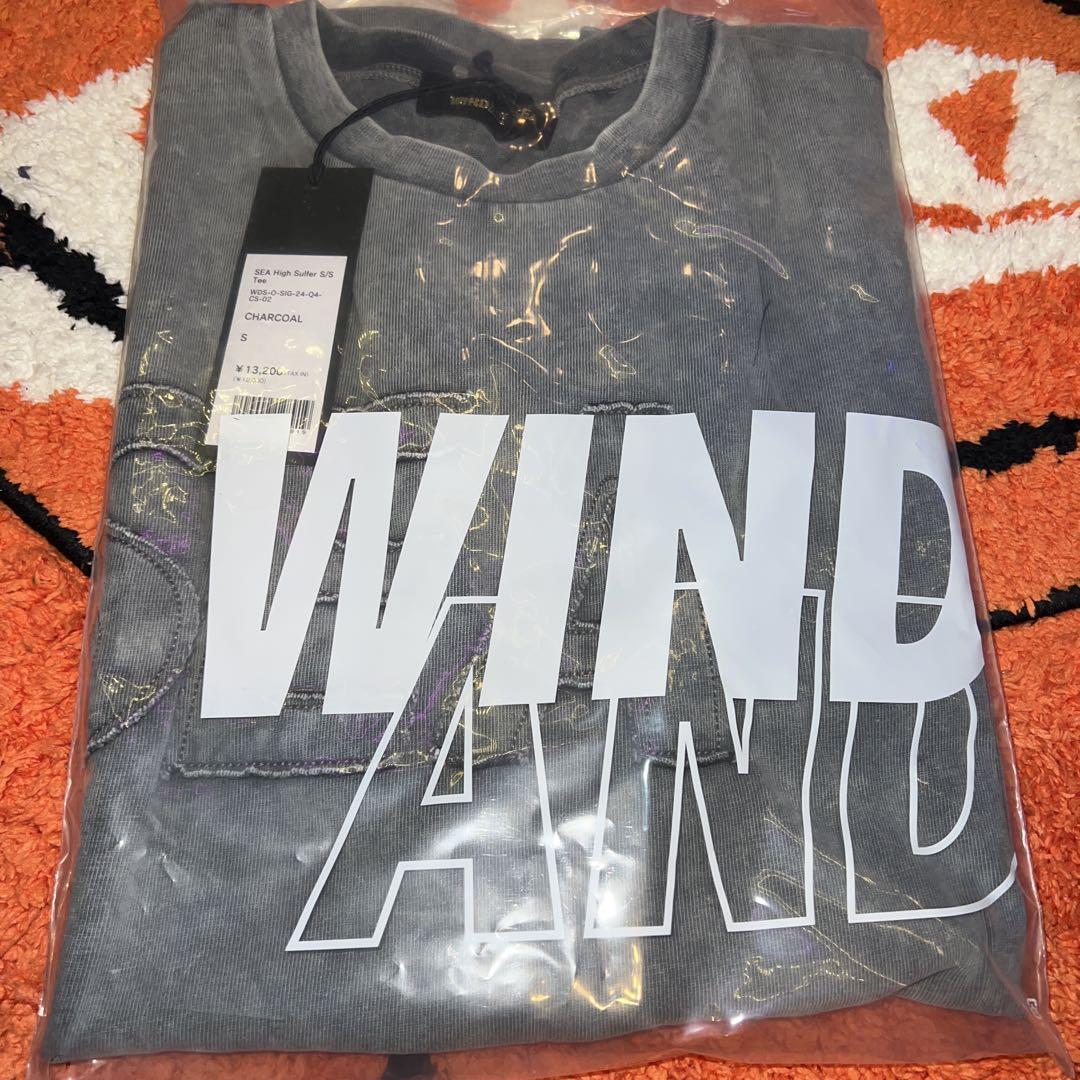 大好き 新品サイズS チャコール Sulfur SEA and ウィンダンシーWIND トップス