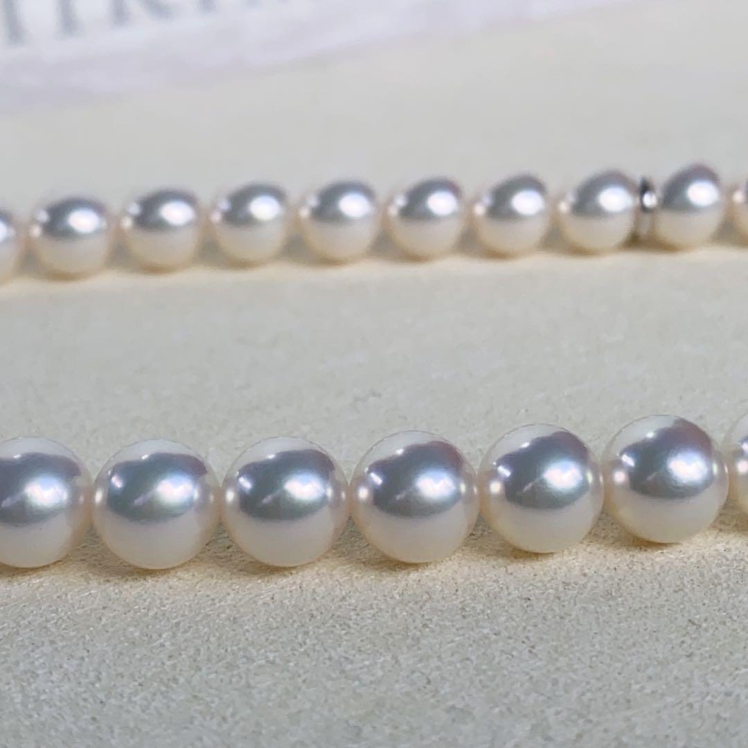ミキモト アコヤパールネックレス 8.0～8.5mm 大珠 K14WG