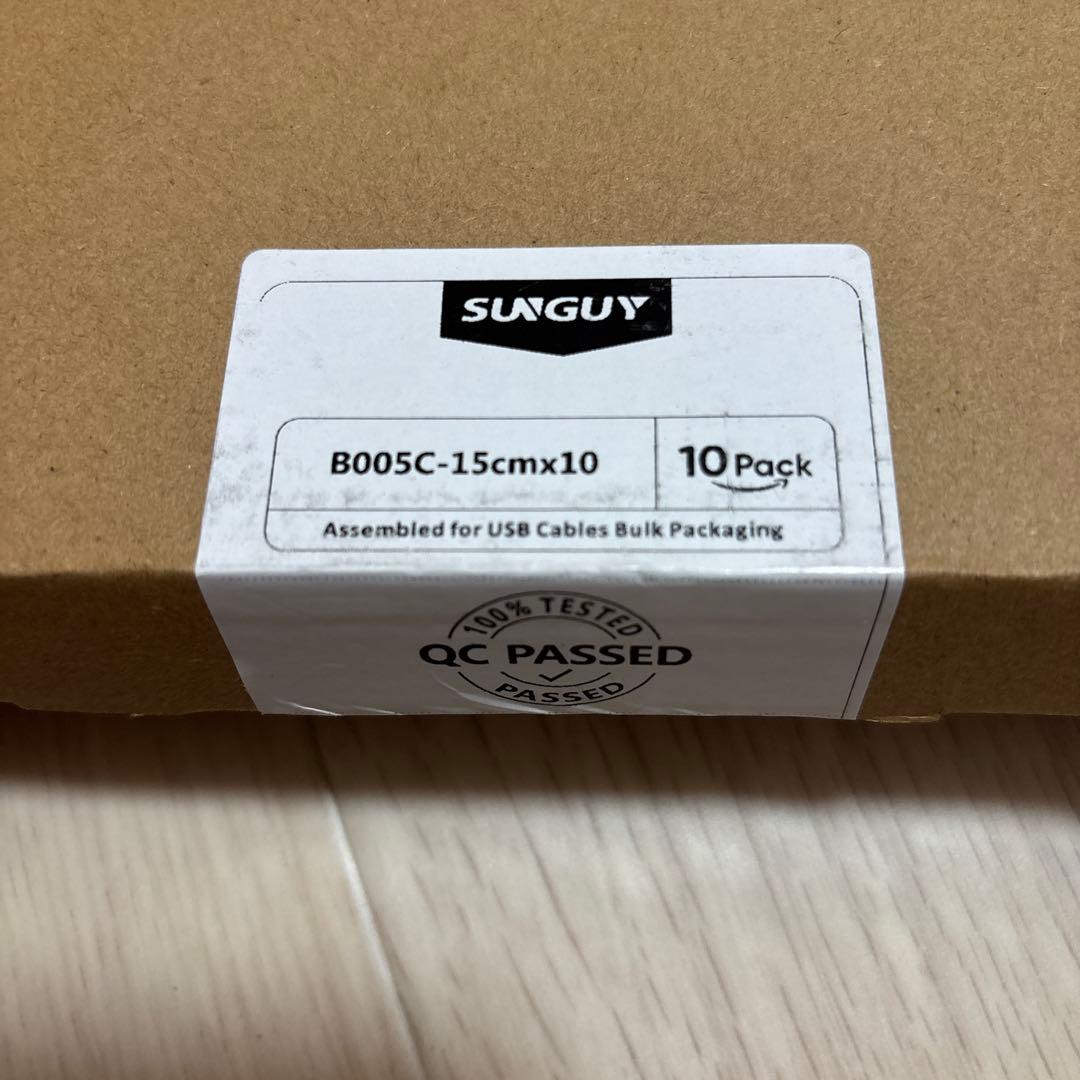 USB Type C ケーブル 0.15M 10本セット 最大18W急速充電