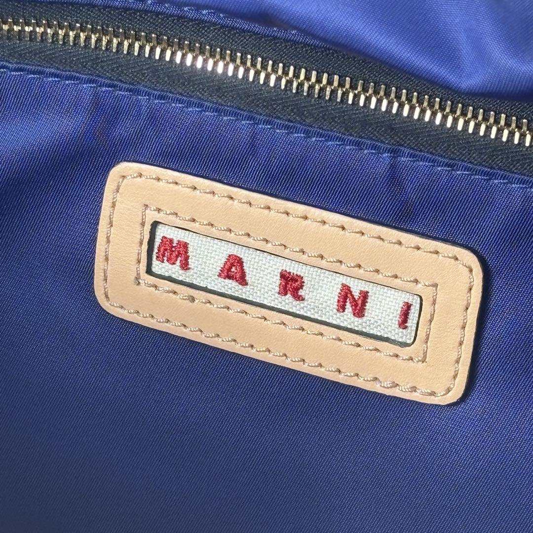 マルニ トートバッグ 本革 ラージ A4 GUSSET ガセット ベージュ系