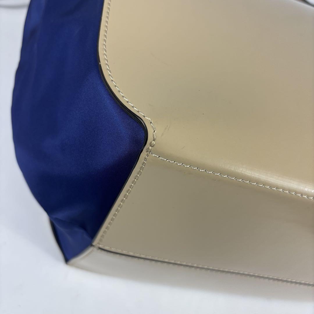 マルニ トートバッグ 本革 ラージ A4 GUSSET ガセット ベージュ系