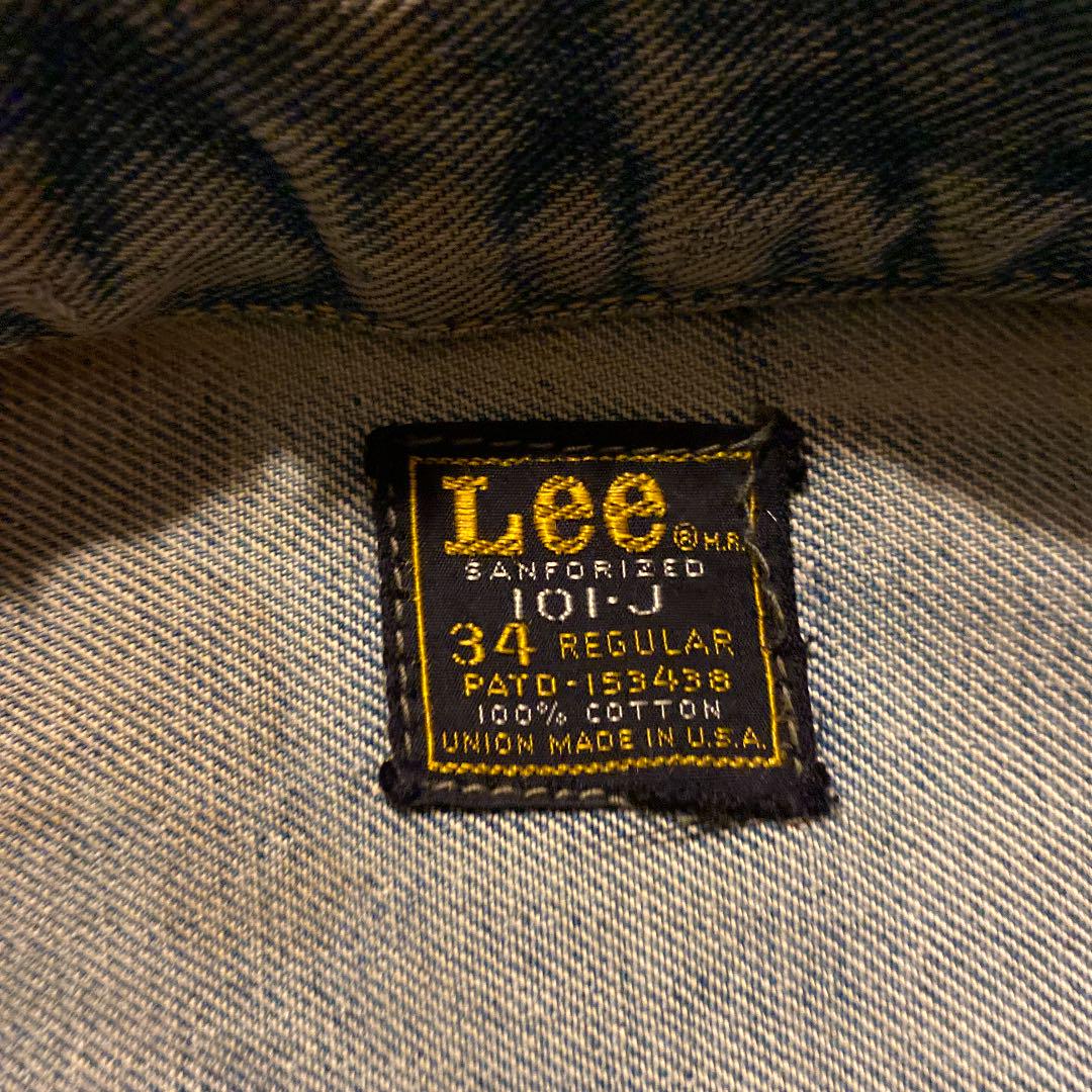国産在庫 70年代 デニムジャケット Gジャン KBy5H-m87385034882 LEE101-J 34 セール正規品